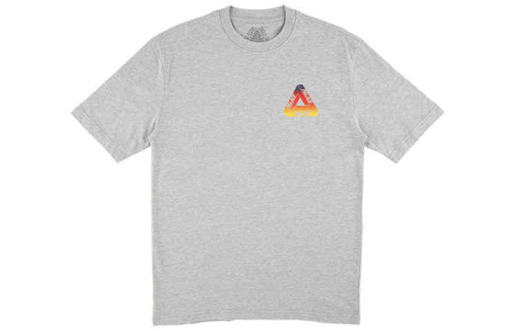 Men's PALACE Globular T-Shirt Back Printing Short Sleeve Gray P16TS154