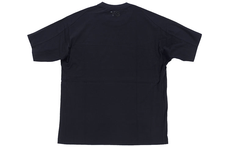 Y-3 U YOHJI LETTERS SS TEE Alphabet Printing Short Sleeve Unisex Black FJ0327