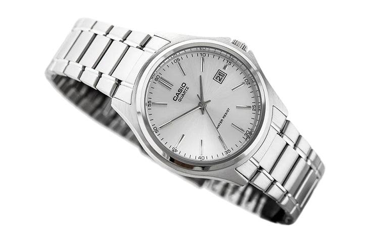 CASIO Waterproof Stainless Steel Strap Mens Silver Analog MTP-1183A-7A
