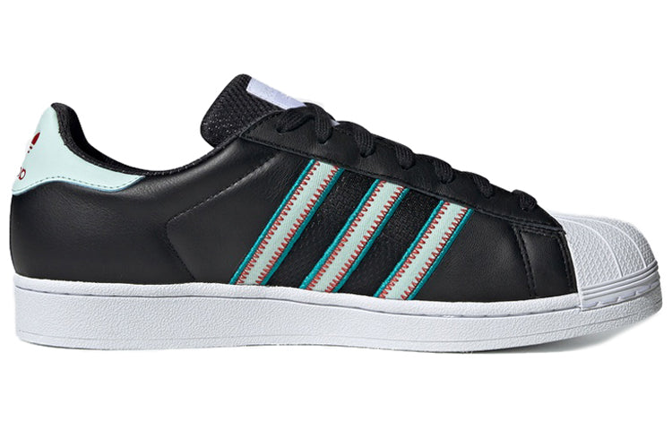 adidas originals Superstar Black Green BD7417