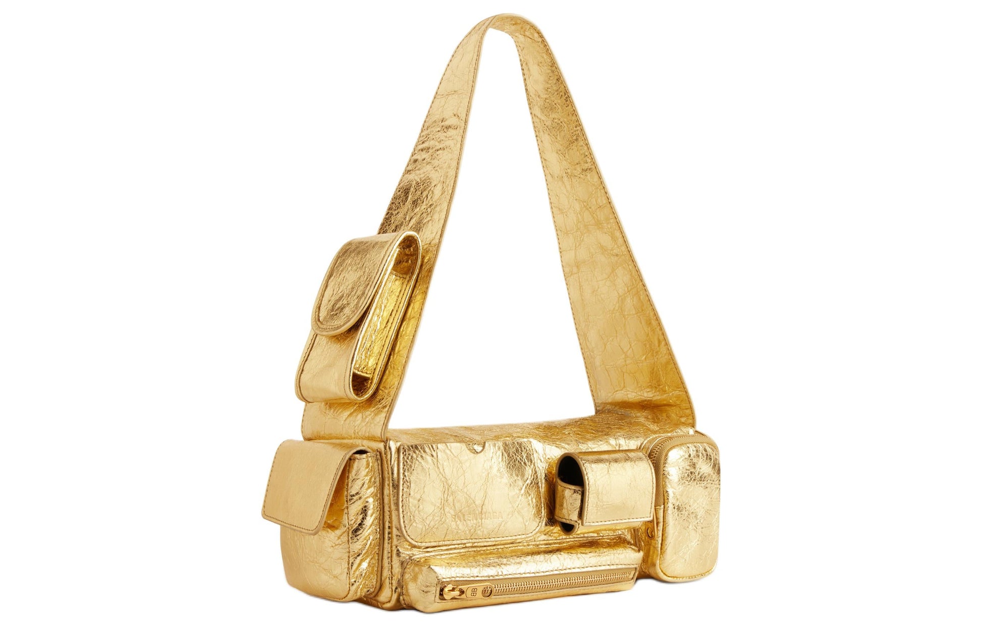 (WMNS) Balenciaga Superbusy Xs Sling Bag Metallized 'Gold' 7625162AAVI8018