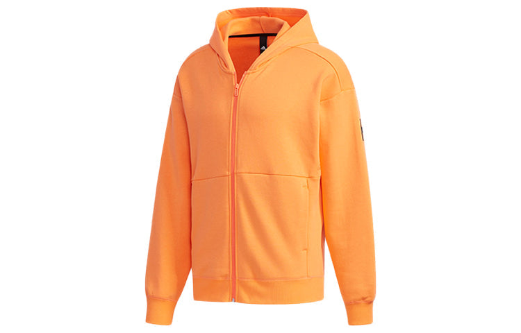 adidas Sport 2 Street Alphabet Printing Athleisure Casual Sports Hooded Jacket Orange ED1996