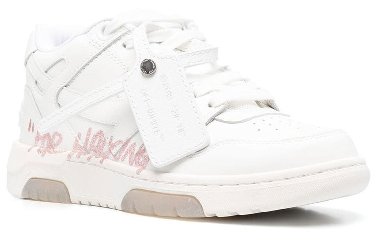 (WMNS) Off-White Out Of Office Low-Top For Walking Sneaker 'White Pink' OWIA259S22LEA0050121