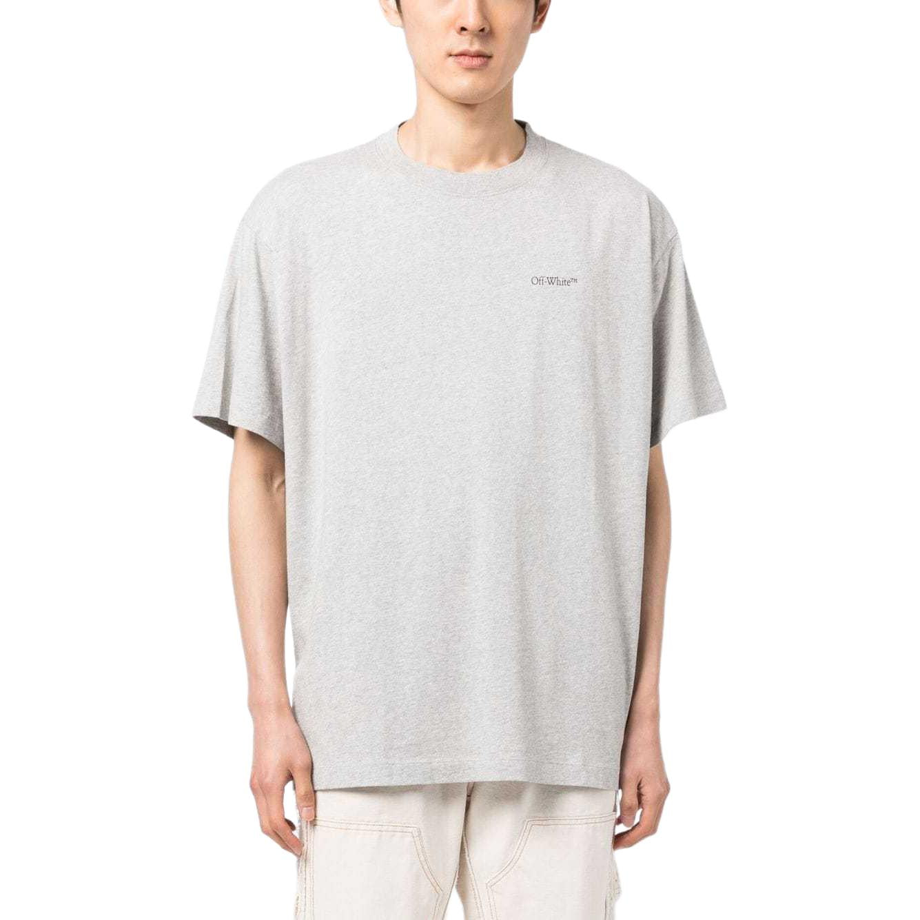 Off-White Jumbo Arrow-print Cotton T-shirt 'Grey' OMAA038S23JER0020810