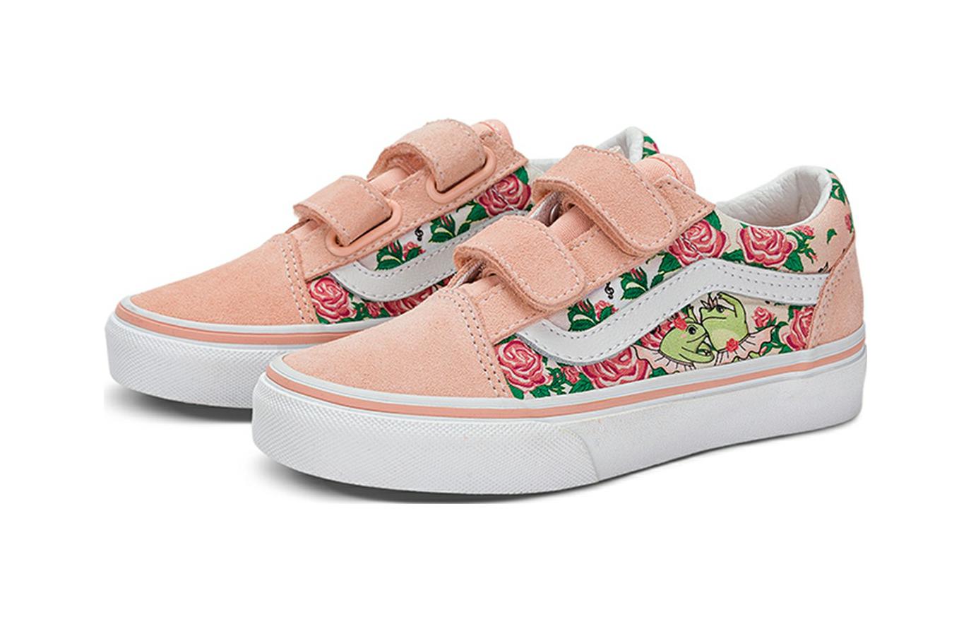 (PS) Vans Old Skool V 'Frog Frolic Tropical - Peach' VN0A38HDN4N