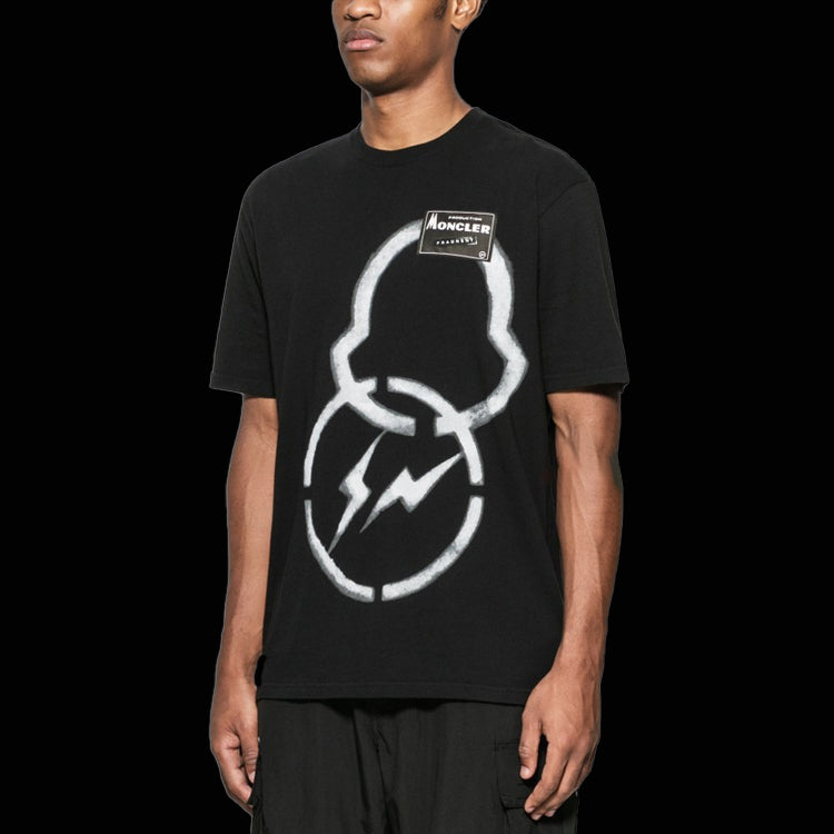 Men's Moncler x Fragment Design Crossover Short Sleeve Black 09U8C707108392B999