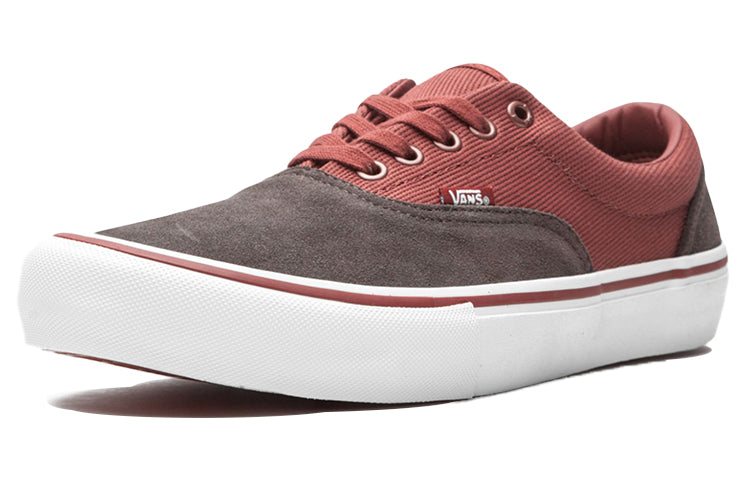 Vans Era Breathable Wear-Resistant Non-Slip Low Top Casual Skate Shoes Unisex Brown Red VN0A347L0TR