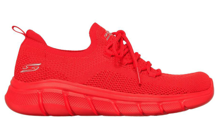 (WMNS) Skechers Bob's Sport B Flex Low-Top Red 117121-RED