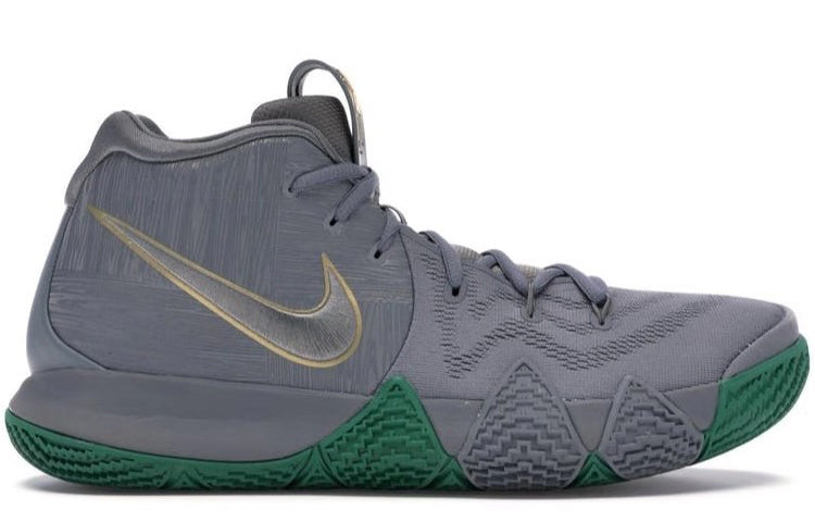 (GS) Nike Kyrie 4 City Of Guardians Boston Celtics Color Way Shoes Grey/Green AA2987-001