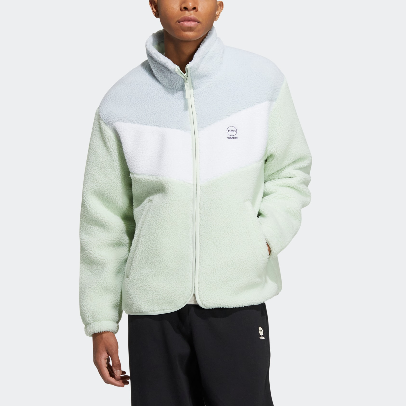 adidas Neo SHP Jackets 'Green White' HY9653