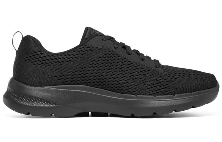 Skechers Go Walk 6 Avalo Lace Up 'Pure Black' 216209-BBK
