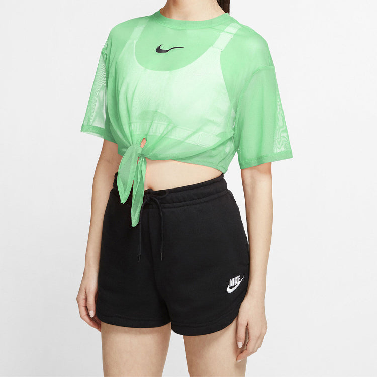 (WMNS) Nike Sportswear Short Sleeve Tops Yellow Green Yellowgreen CJ2703-318