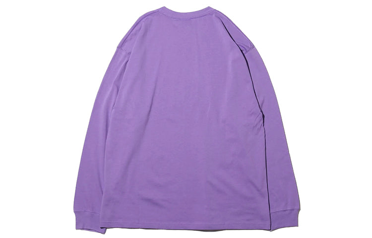 Men's Nike ACG Basic Logo Printing Round Neck Pullover Long Sleeves T-Shirt 'Space Purple Lotus Pink' BQ7203-567