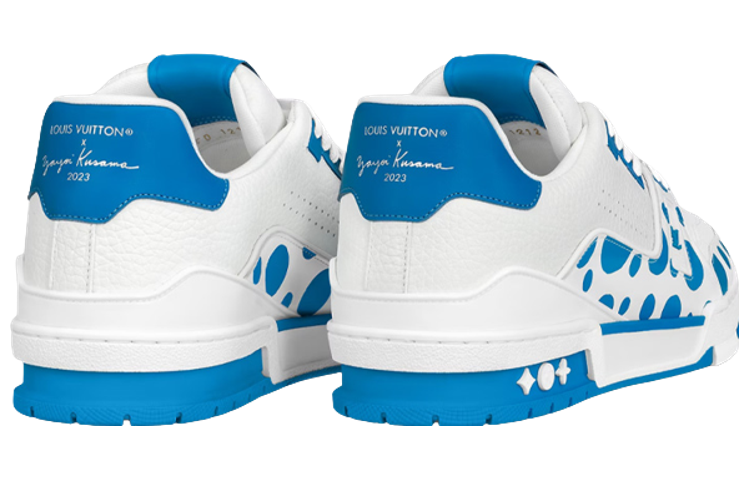 LOUIS VUITTON x YAYOI KUSAMA Sneaker 'White Blue' 1ABD1A