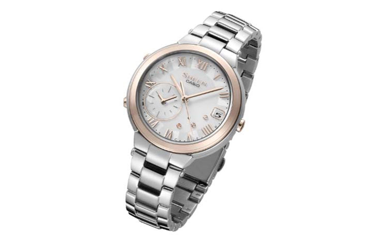 CASIO SHEEN Time Ring Series Bluetooth Business White SHB-200ASG-7A Rose Gold Analog SHB-200ASG-7A2021