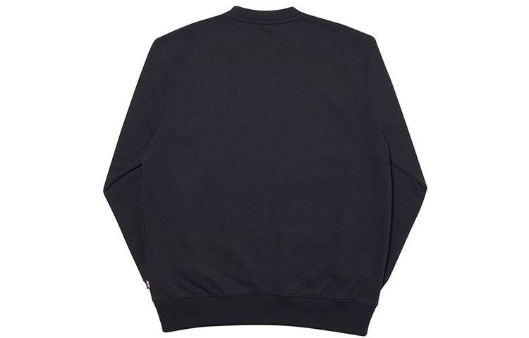 PALACE Unisex Basically A Crew Round-neck Sweatshirt Black PAL-SS20-021