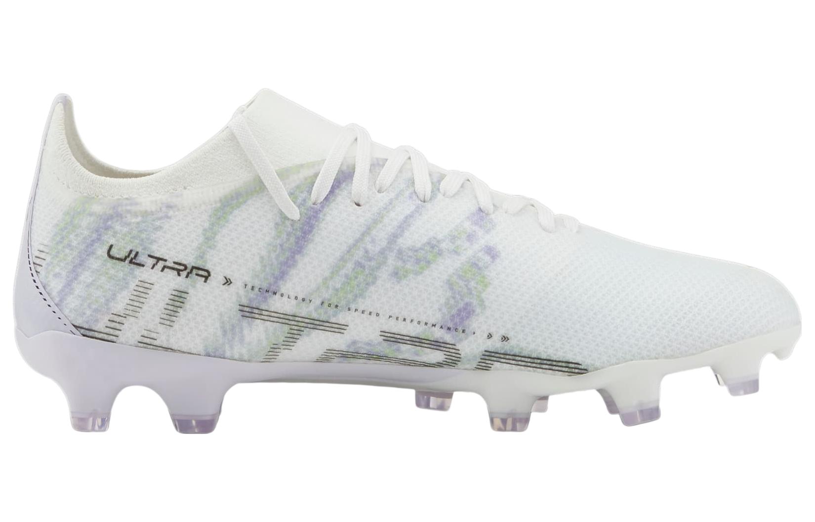 (WMNS) PUMA ULTRA Match Brilliance FG/AG 'White Grey' 107405-01