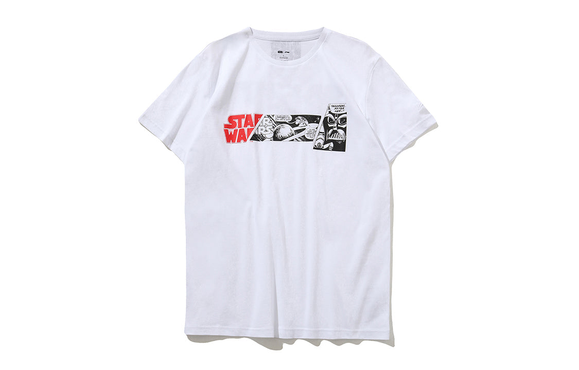 Li-Ning x Star War Crossover Series Anime Printing Short Sleeve White AHSP739-1