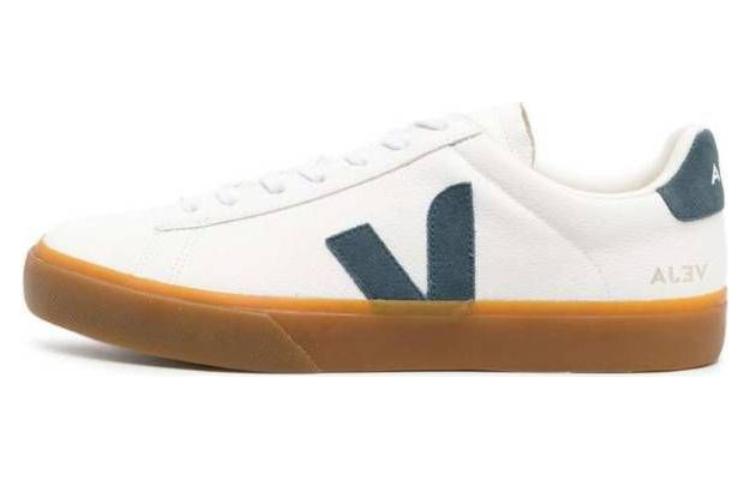 Veja Campo Chromefree Lace-Up Sneakers 'White Dark Blue' CP0503318