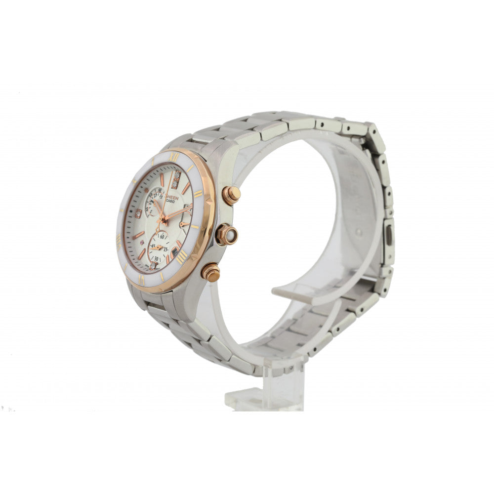 CASIO Female SHEEN Japan / South Korea Fashion Waterproof White Analog SHE-5517SG-7A