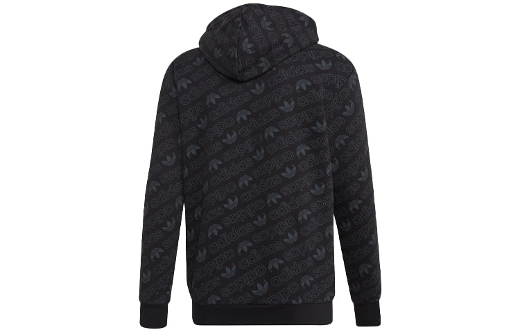 adidas originals Mono hooded Sports Pullover 'Black' ED7049