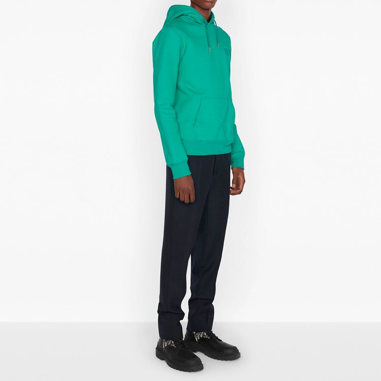 DIOR Cotton Hooded Sweatshirt For Men Green 943J600A0531-C610