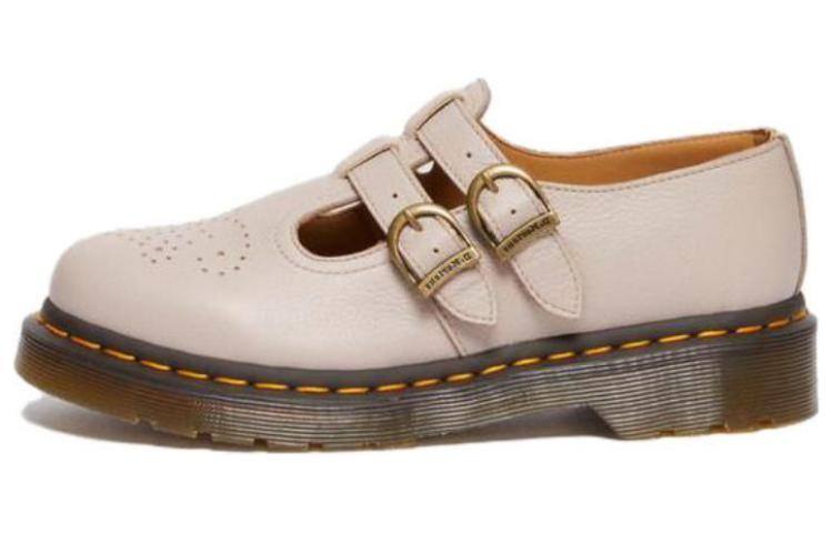 (WMNS) Dr. Martens 8065 Virginia Leather Mary Jane 'Vintage Taupe' 30692348