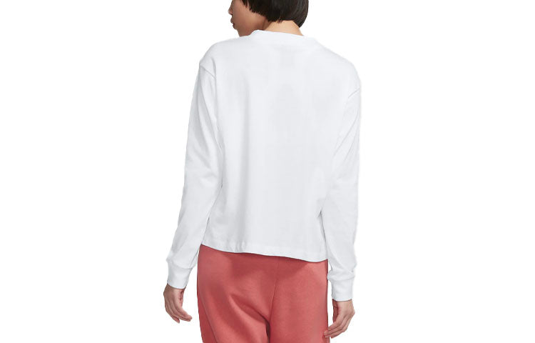 (WMNS) Nike Sportswear Essential Round-neck Swea White BV5430-100