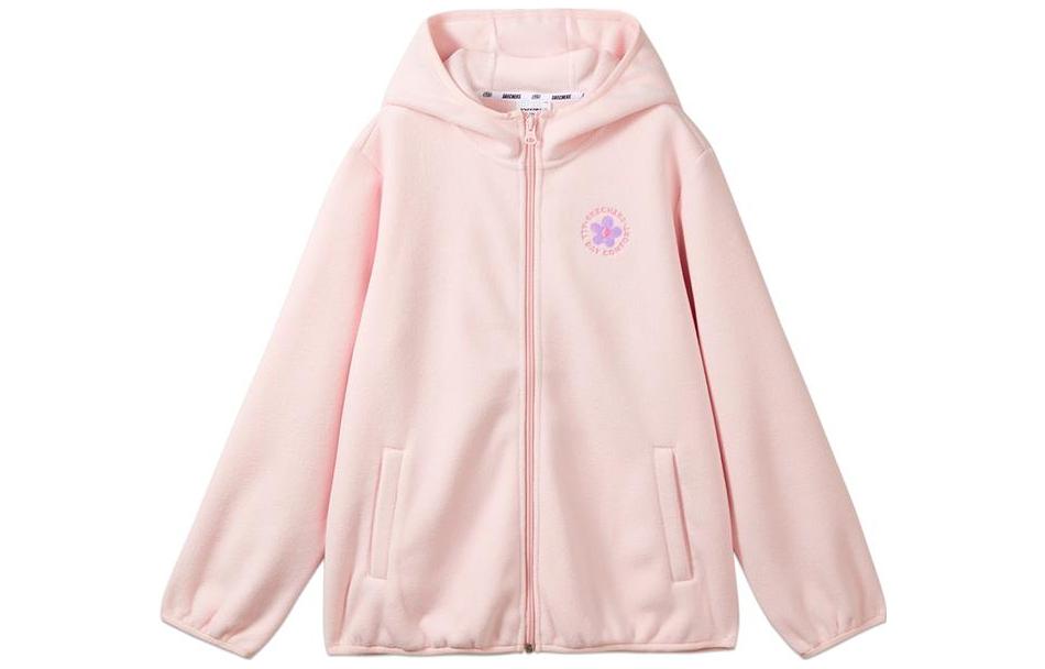 (GS) Skechers Flower Printed Zipper Jacket 'Purple Pink' L422G108