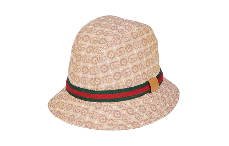 (PS) Gucci GG Canvas Fedora With Web 'Beige Ebony' 4117903HAK89765
