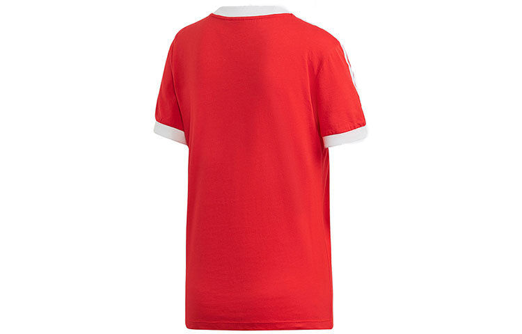 (WMNS) adidas originals 3 STR TEE Sports Short Sleeve Red FM3318