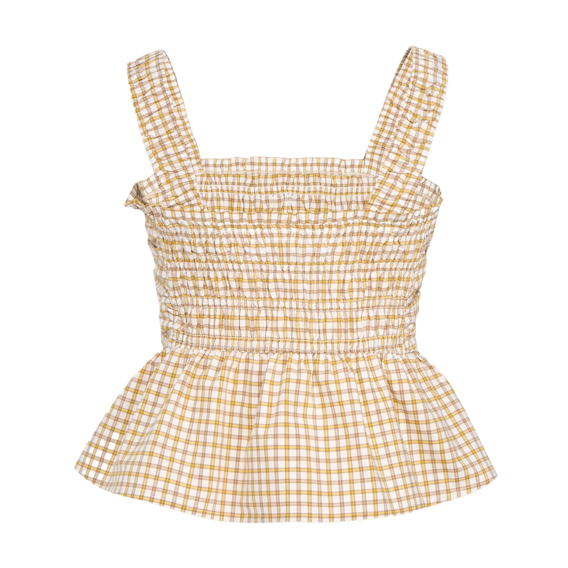(WMNS) adidas Plaid Vest Asia Sizing 'Yellow' KX7036