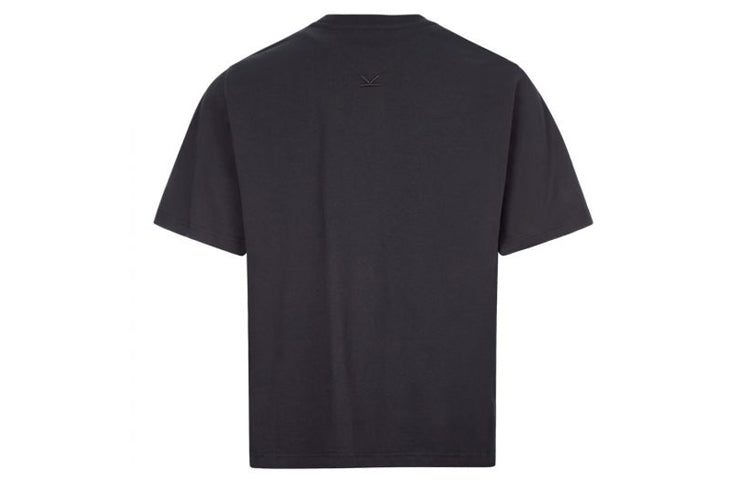 Men's KENZO SS20 Logo Embroidered Loose Version Round Neck Short Sleeve Black FA55TS5024AB-99