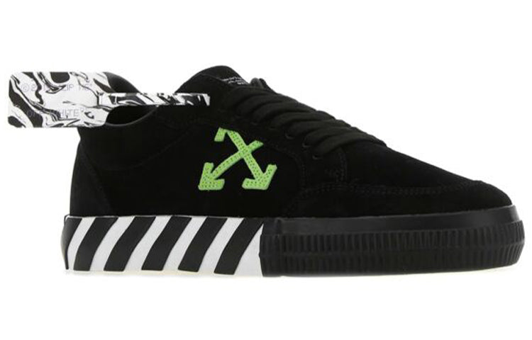 Male Off-White Skate shoes 'Black Green' OMIA085S21LEA0021055