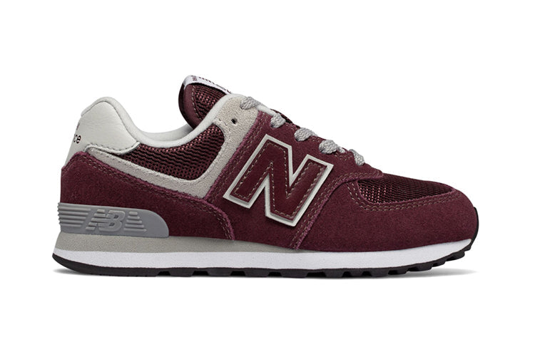 New Balance Little Kids' 574 Core Shoes Burgundy/Gray PC574GB
