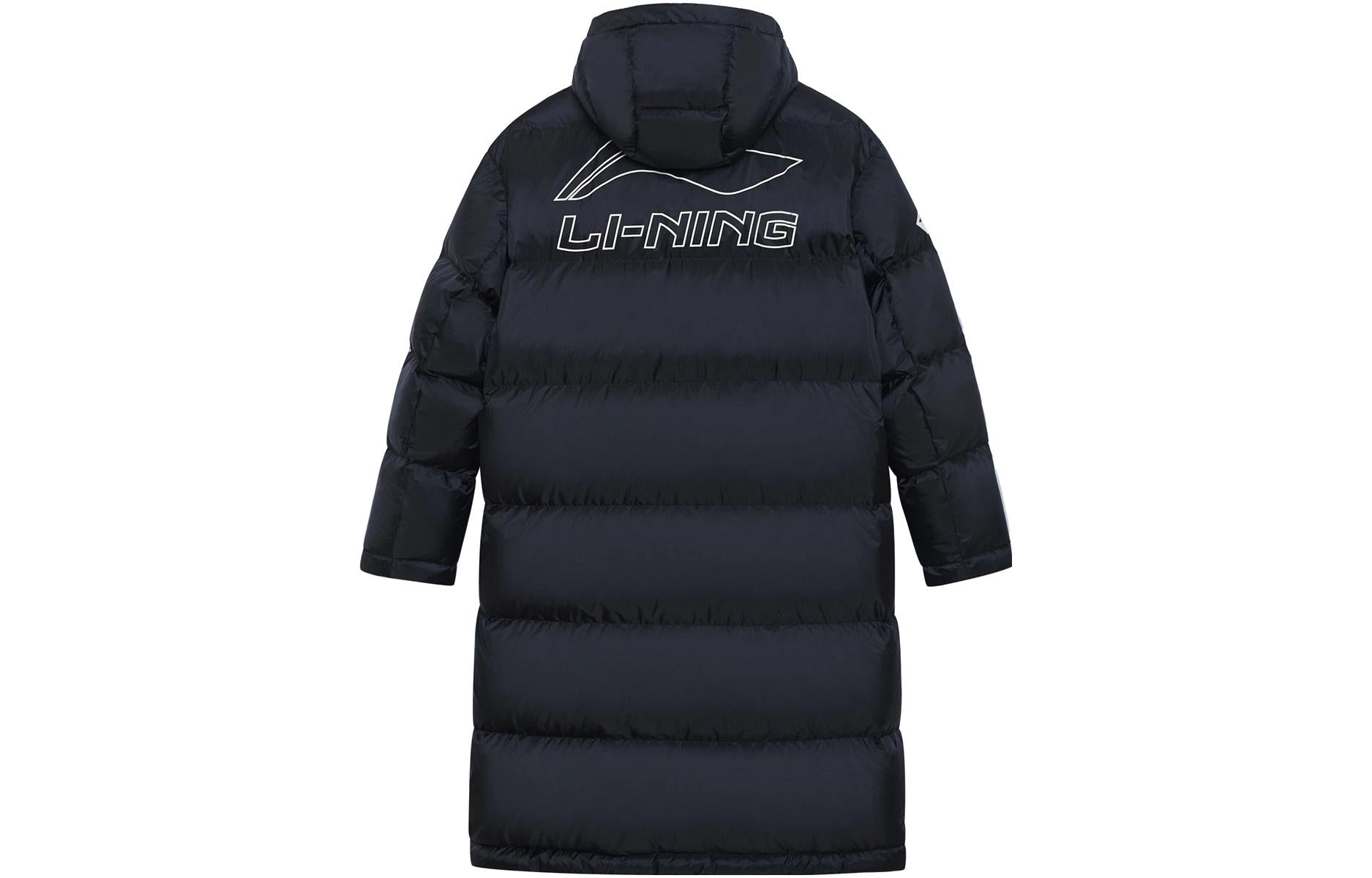 Li-Ning Jimmy Butler Logo Long Down Jacket 'Black' AYMS245-1