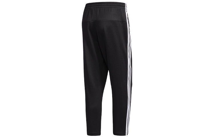 adidas originals Classic Stripe Loose Straight Cozy Casual Sports Pants Black DN8039