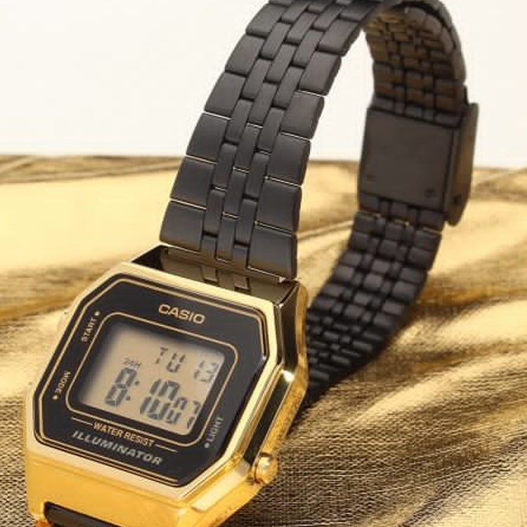 CASIO STANDARD Series Classic Vintage Leisure Fashion Electronic Black Digital LA680WEGB-1A