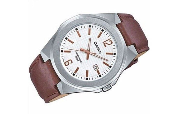 CASIO STANDARDSerieses Men's White Waterproof White Dial Mens White Analog MTP-E158L-7A