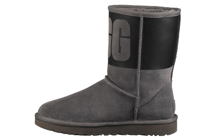 (WMNS) UGG Classic Short Rubber Boot 'Grey' 1096473-GRB