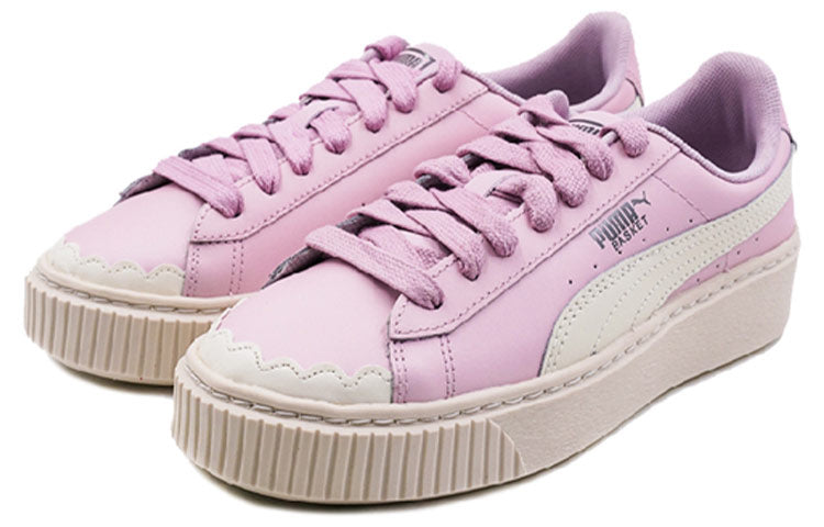 (WMNS) PUMA Basket Platform Scallop 'Pink' 366723-02