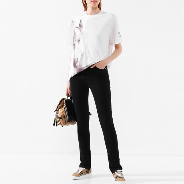 Burberry SS21 Pattern Printing Short Sleeve White 80173521