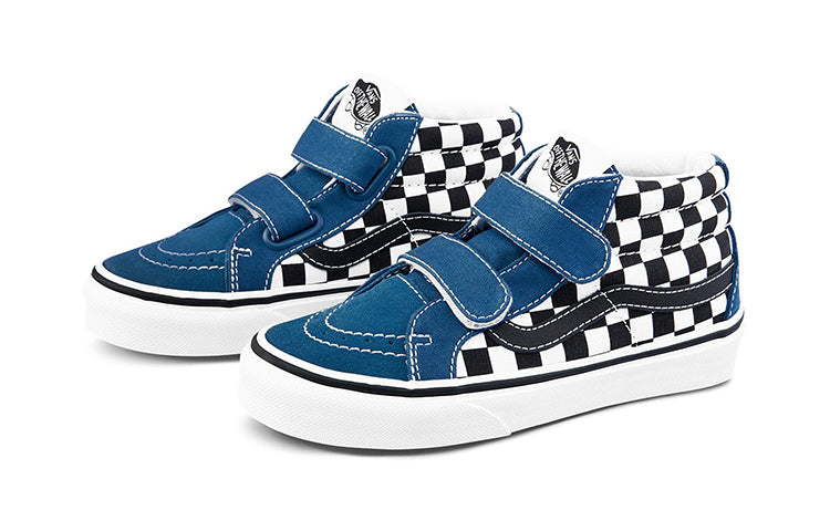 (PS) Vans Sk8-Mid Reissue Checkboard 'Black Blue White' VN0A346Y2JE