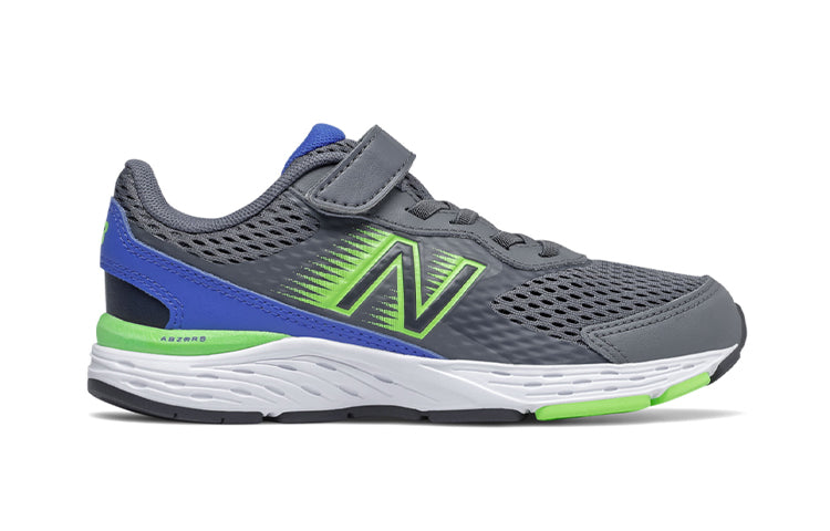 New Balance Kids' 680v6 Grey/Green YA680BD6