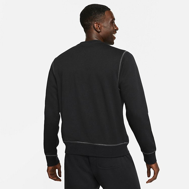 Nike Just Do It Sweatshirt 'Black White' DD6246-010