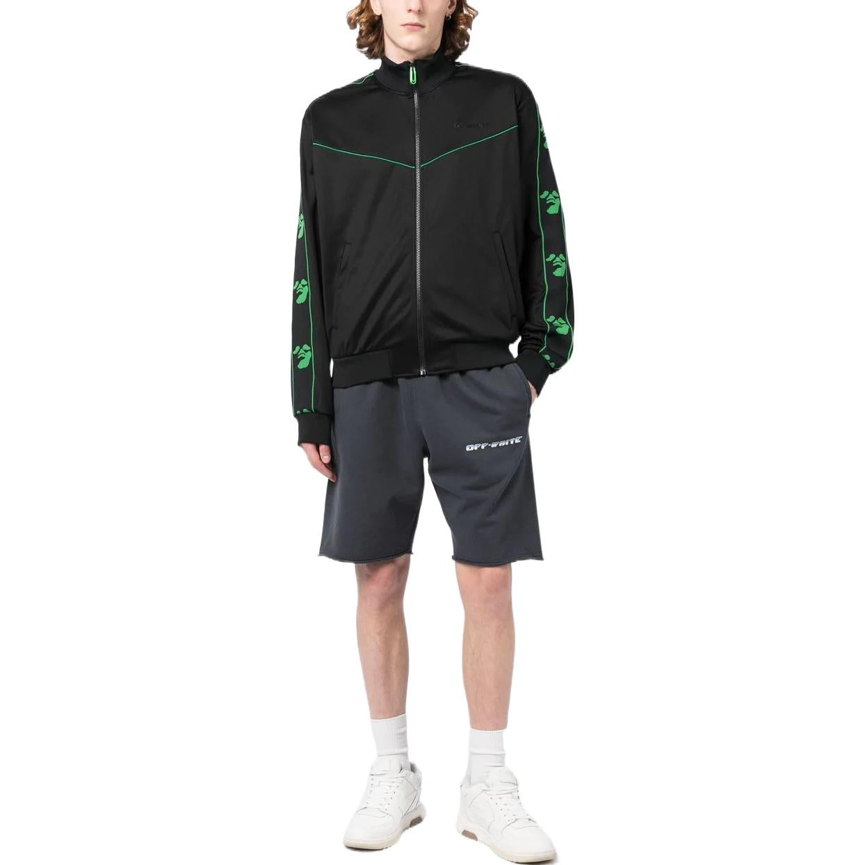 Off-White FW22 Face Band Track Jacket OMBD043F22FAB0022101