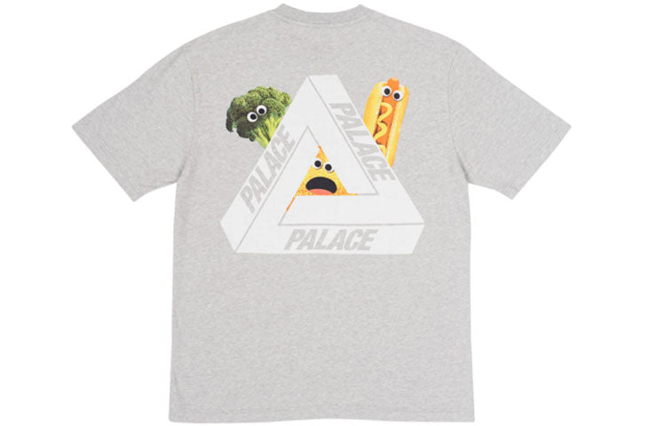 PALACE Payne Grey Marl Cartoon Printing Short Sleeve Gray T-Shirt P12TS019