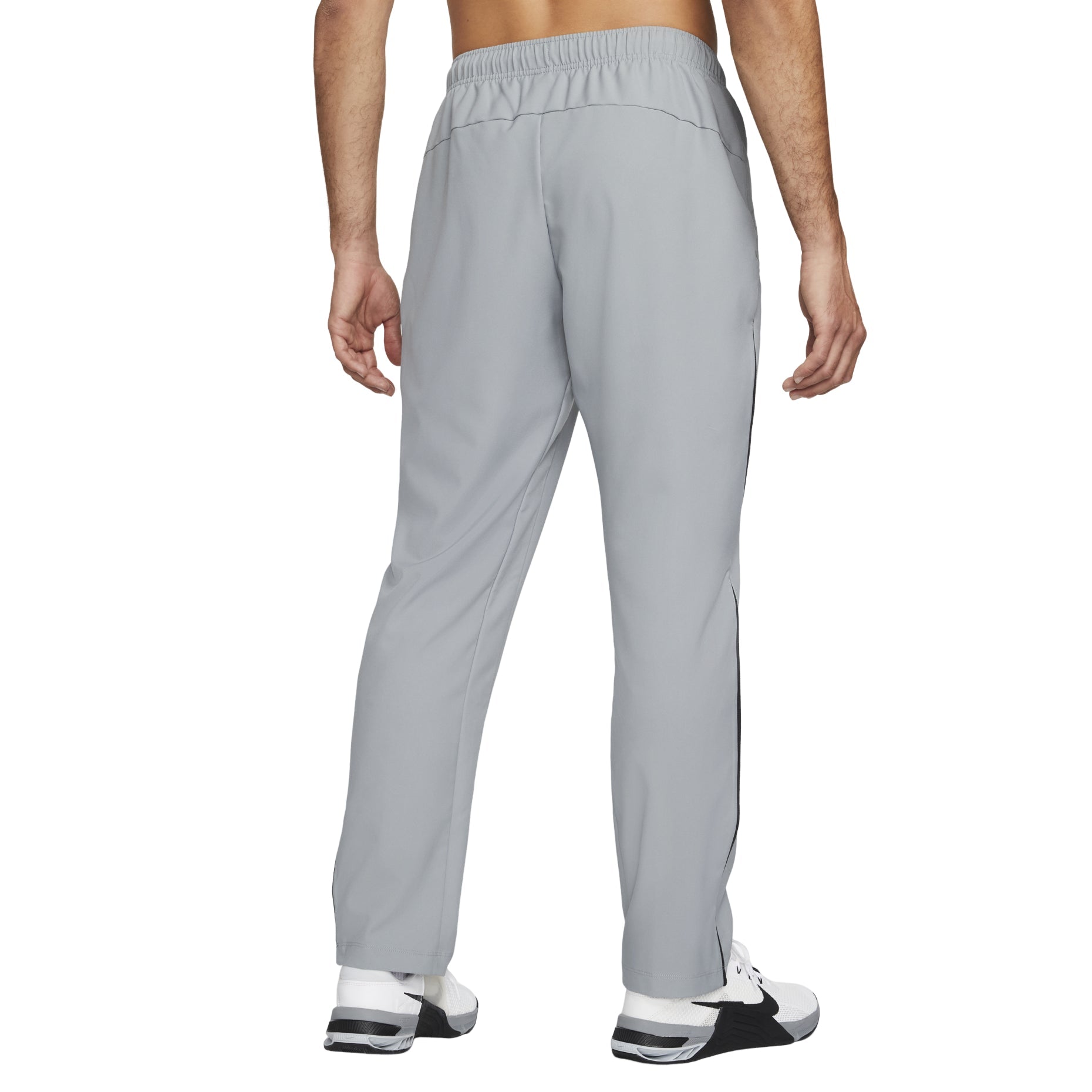 Men's Nike Dri-FIT Solid Color Logo Straight Breathable Sports Pants/Trousers/Joggers Gray DM6627-073