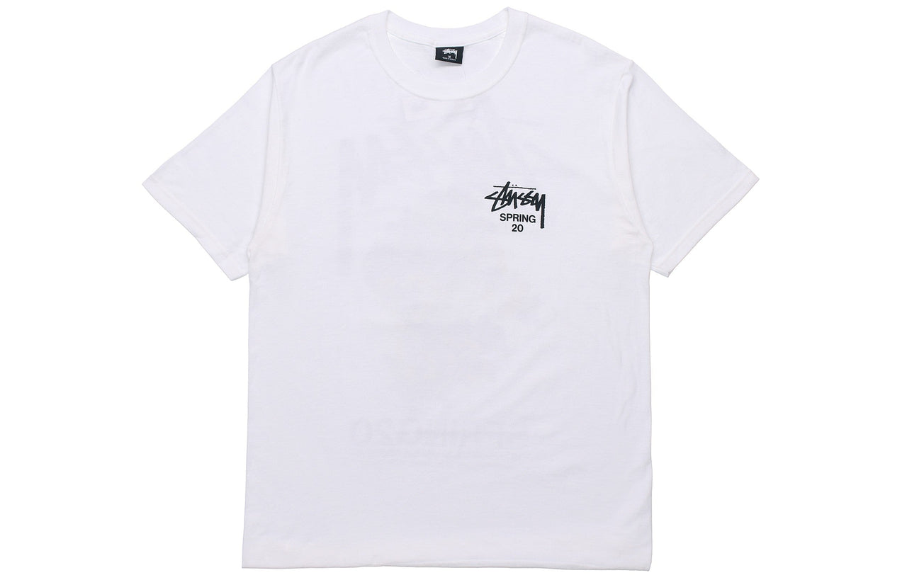 Stussy Bouquet Tee Printing Short Sleeve Unisex White 1904565-WHT