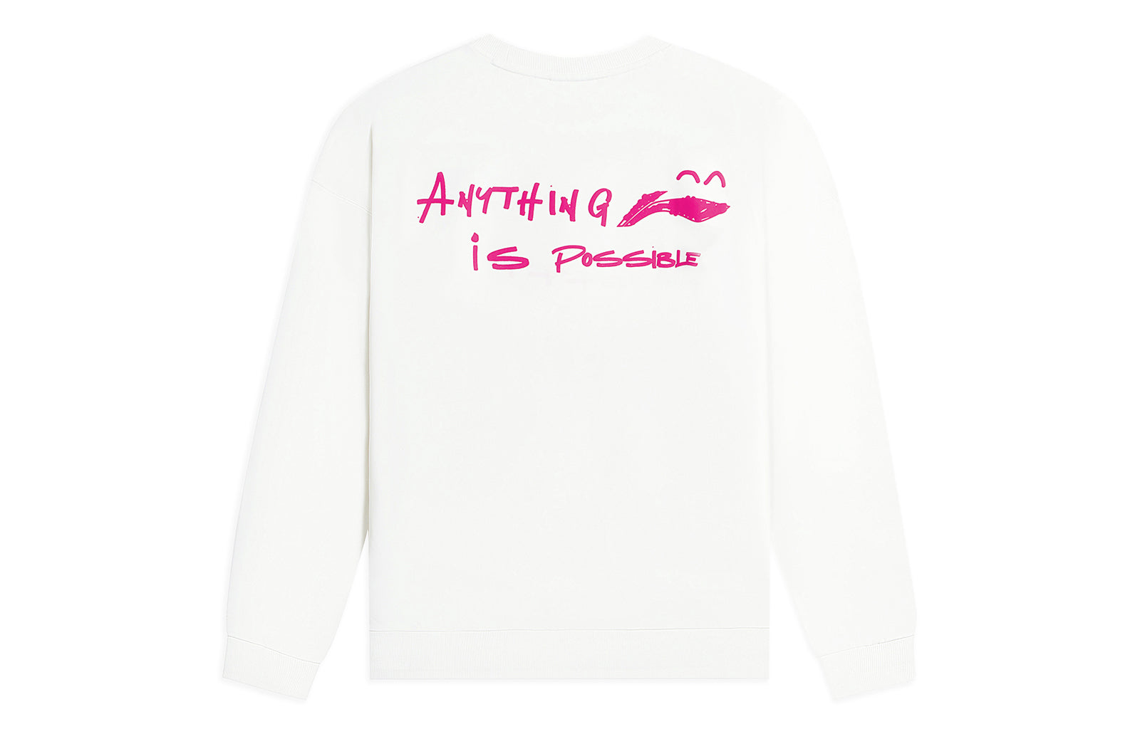 Li-Ning Anything Is Possible Graphic Sweatshirt 'White' AWDSF71-1